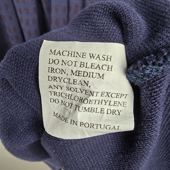 CHINTI AND PARKER Fit And Flare Long Sleeve‎ Dress Navy Maroon Womens Size S - Picture 7 of 14